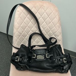 Black leather Michael Kors bag, cross body